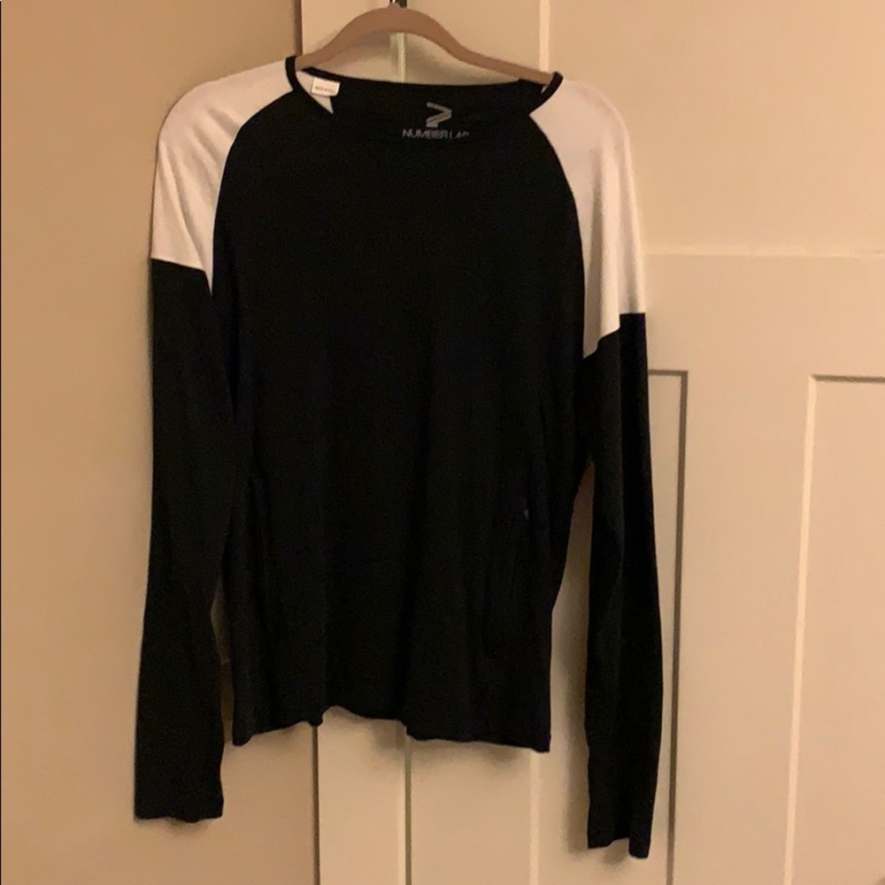 Number Lab contrast long tee